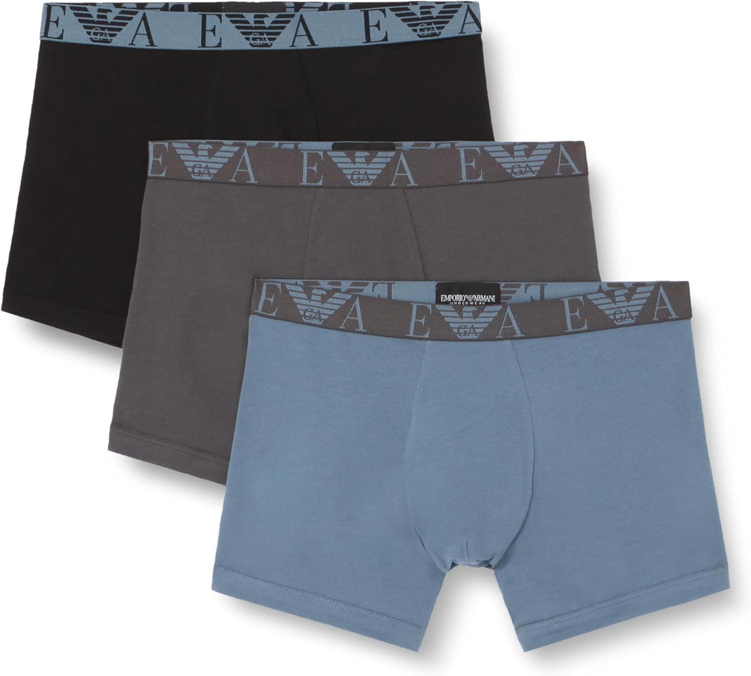 Emporio Armani Boxers para homem, pack de 3