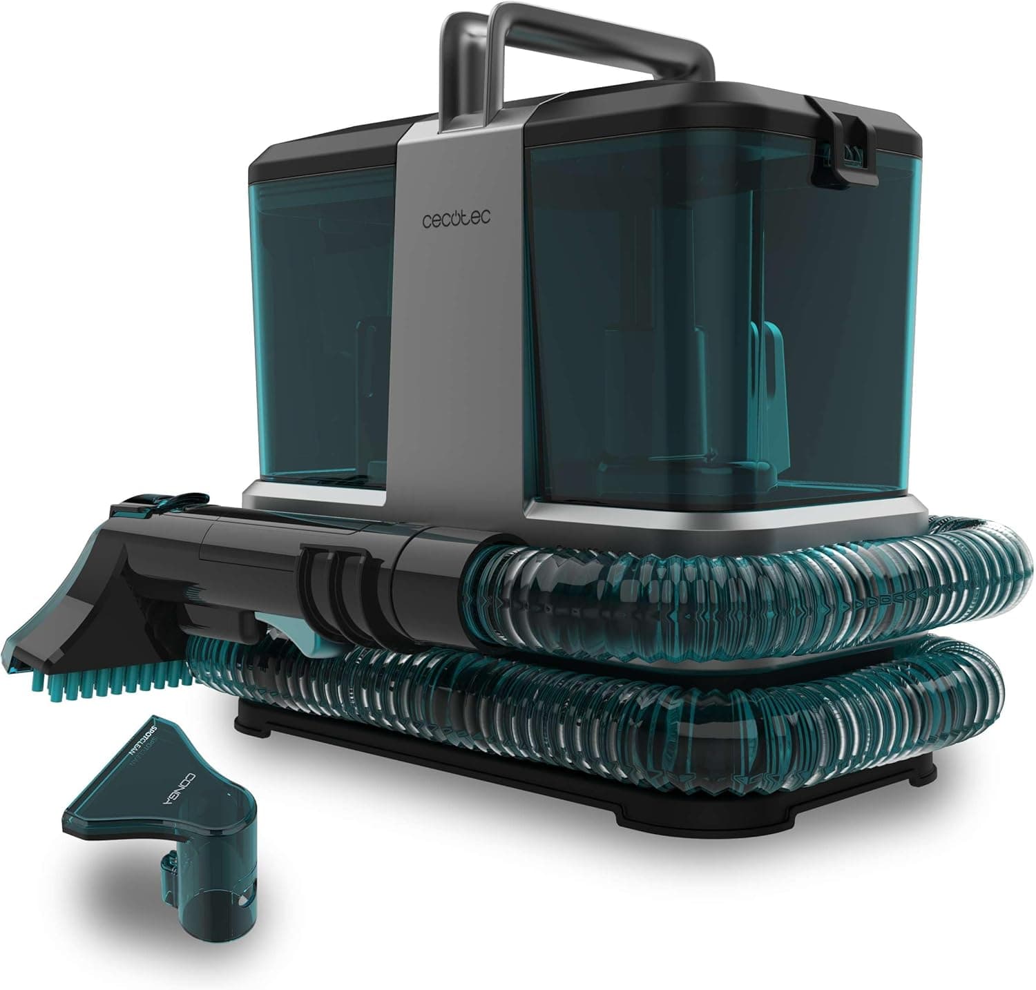 Cecotec Limpeza de apiçarias com cabo Conga 2000 Carpet&Spot Clean Compact. Aspirador de tapetes com 330 W de potência, design compacto e depósitos de 800 ml e 500 ml.