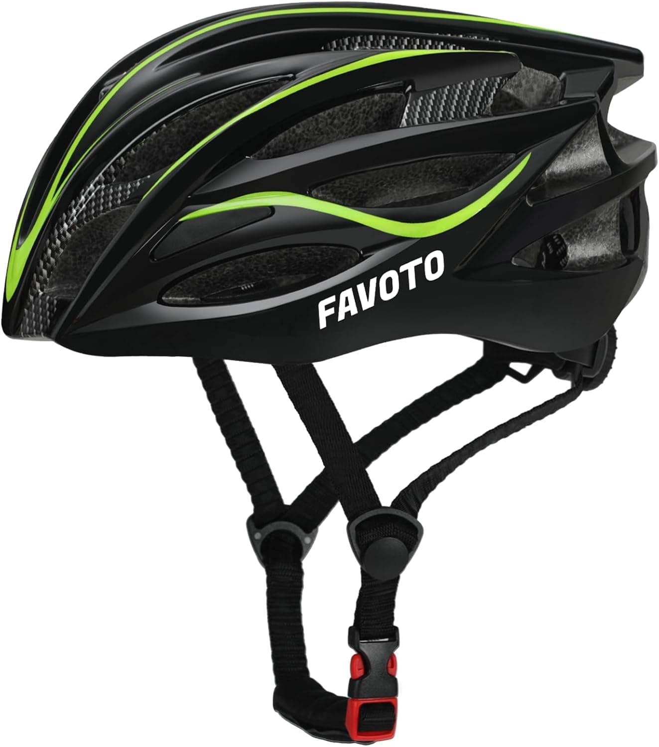 Capacete de bicicleta ajustável Favoto, capacete de ciclismo com forro para homens mulheres adultos, capacete de montanha de estrada MTB certificado CE TUV