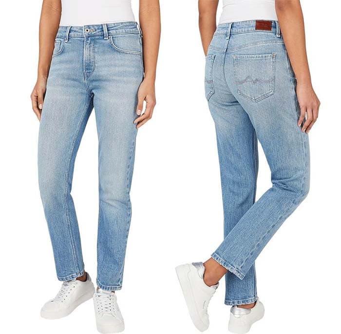 Pepe Jeans Straight High Waist Calças de ganga para mulher