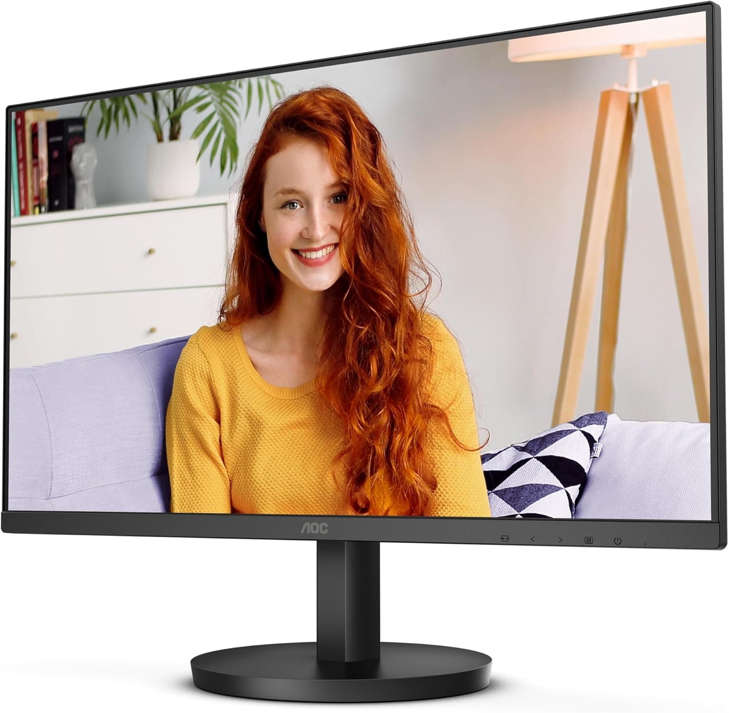 AOC 24B3HA2 Monitor FHD de 24 polegadas, IPS, 100 Hz, 1 ms, moldura ultra estreita, FlickerFree, Adaptive Sync, altifalantes (1920 x 1080, 250 CD/m HDMI 1,4/DP 1,4)