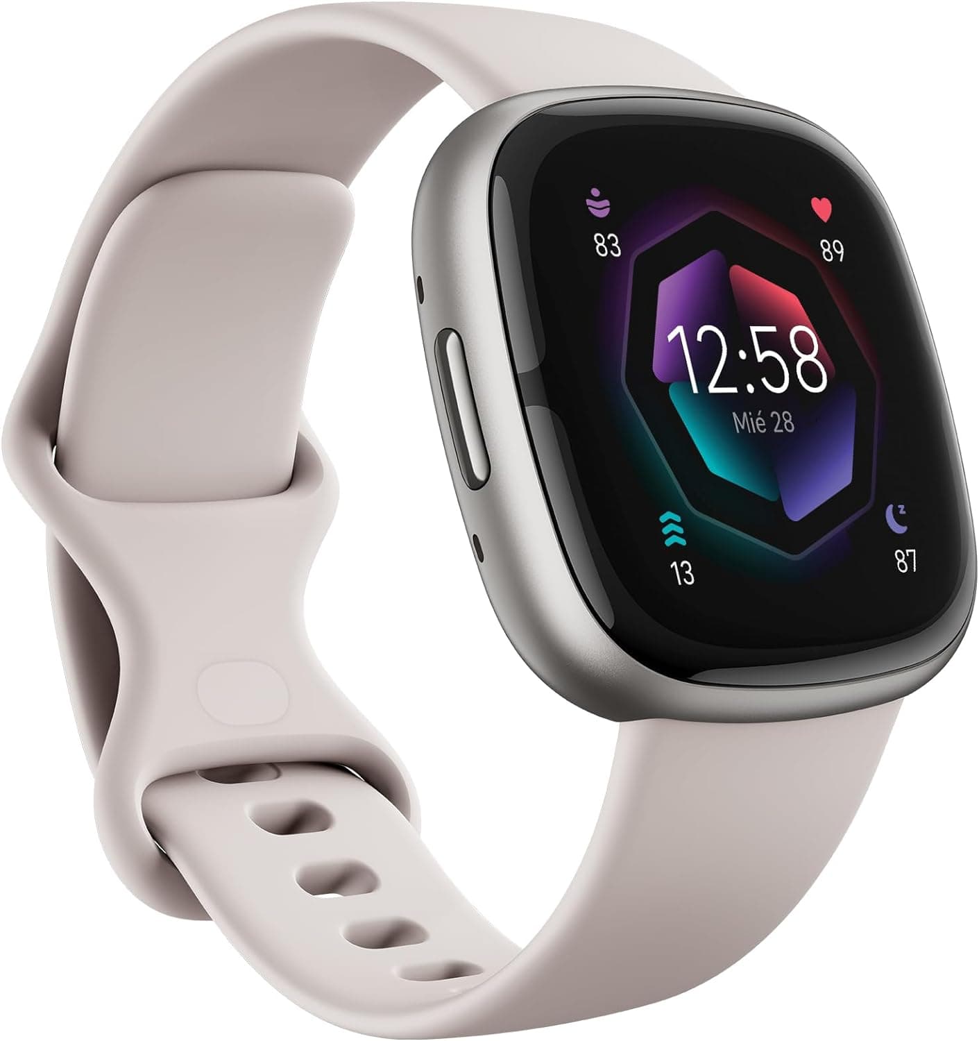 Fitbit Sense 2, o smartwatch avançado ajuda a cuidar da sua saúde e forma física, com GPS integrado, funções de saúde avançadas, bateria de até 6 dias e compatível com Android e iOS