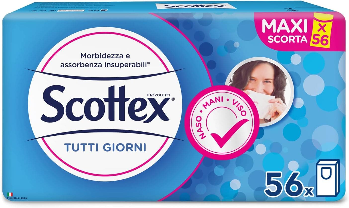Scottex Everyday | Lenços de papel de bolso, 56 unidades