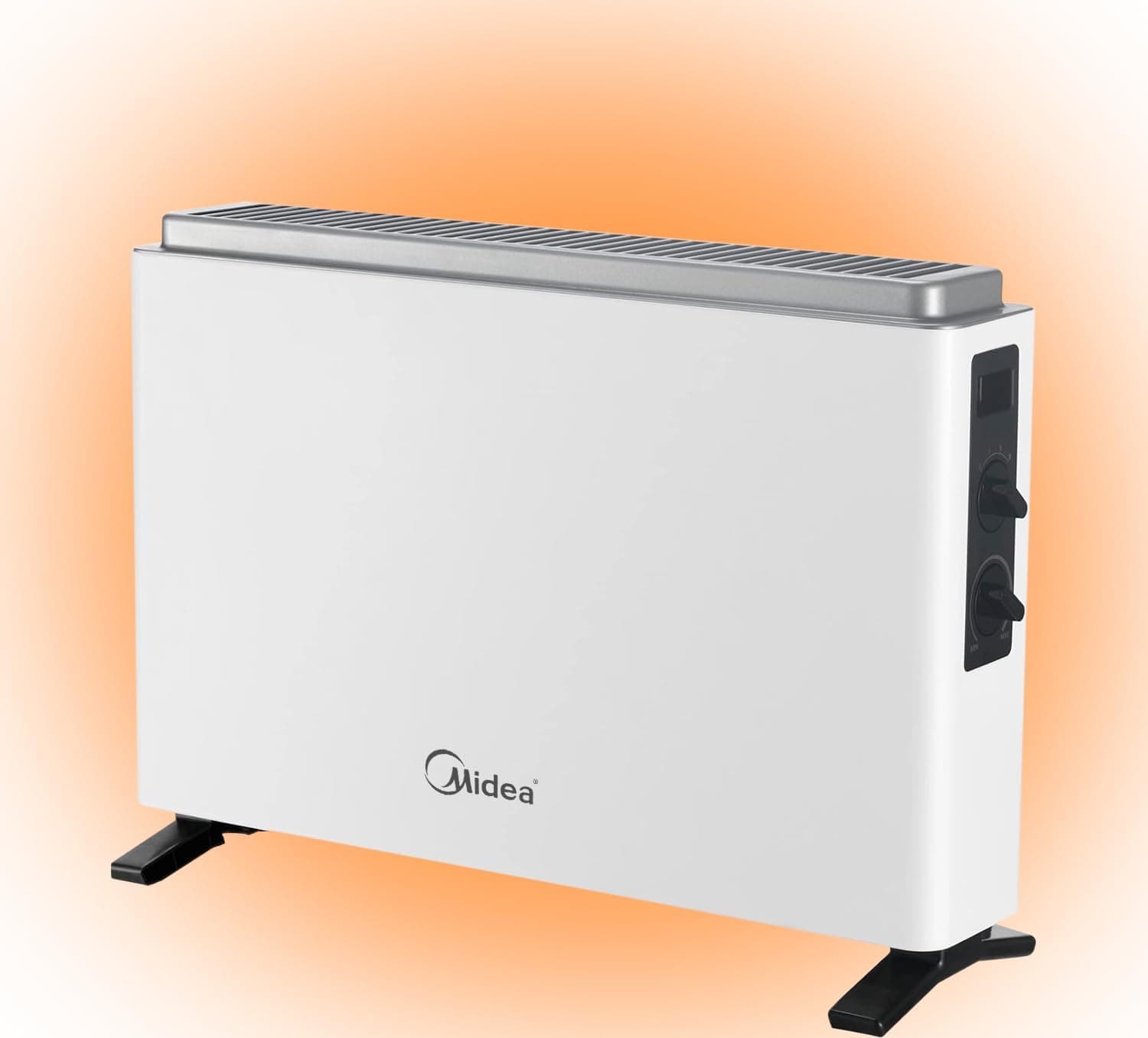 MIDEA Convetor elétrico de baixo consumo | 2000 W, com termostato regulável, 3 níveis de potência e proteção contra sobreaquecimento