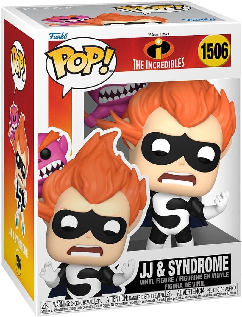 Funko Pop! Premium: Incred 20th - Jack-Jack - JJ & Syndrome - The Incredibles - Figura de vinil colecionável - Ideia para presente- Mercadoria oficial 