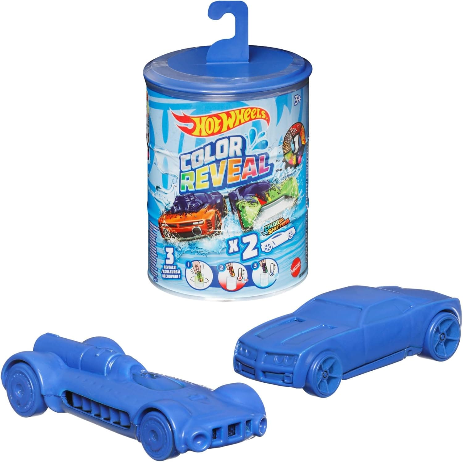 Hot Wheels Cor real, carro de brinquedo que muda de cor com água, modelo sortido (Mattel GYP13)