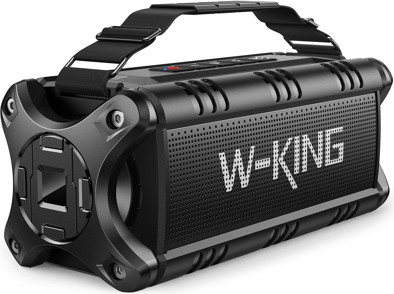 Coluna Bluetooth 50 W (70 W pico), W-KING colunas sem fios com 8000 mAh, bateria Power Bank, exterior portáteis IPX6, impermeável, Rich Bass com NFC cartão TF
