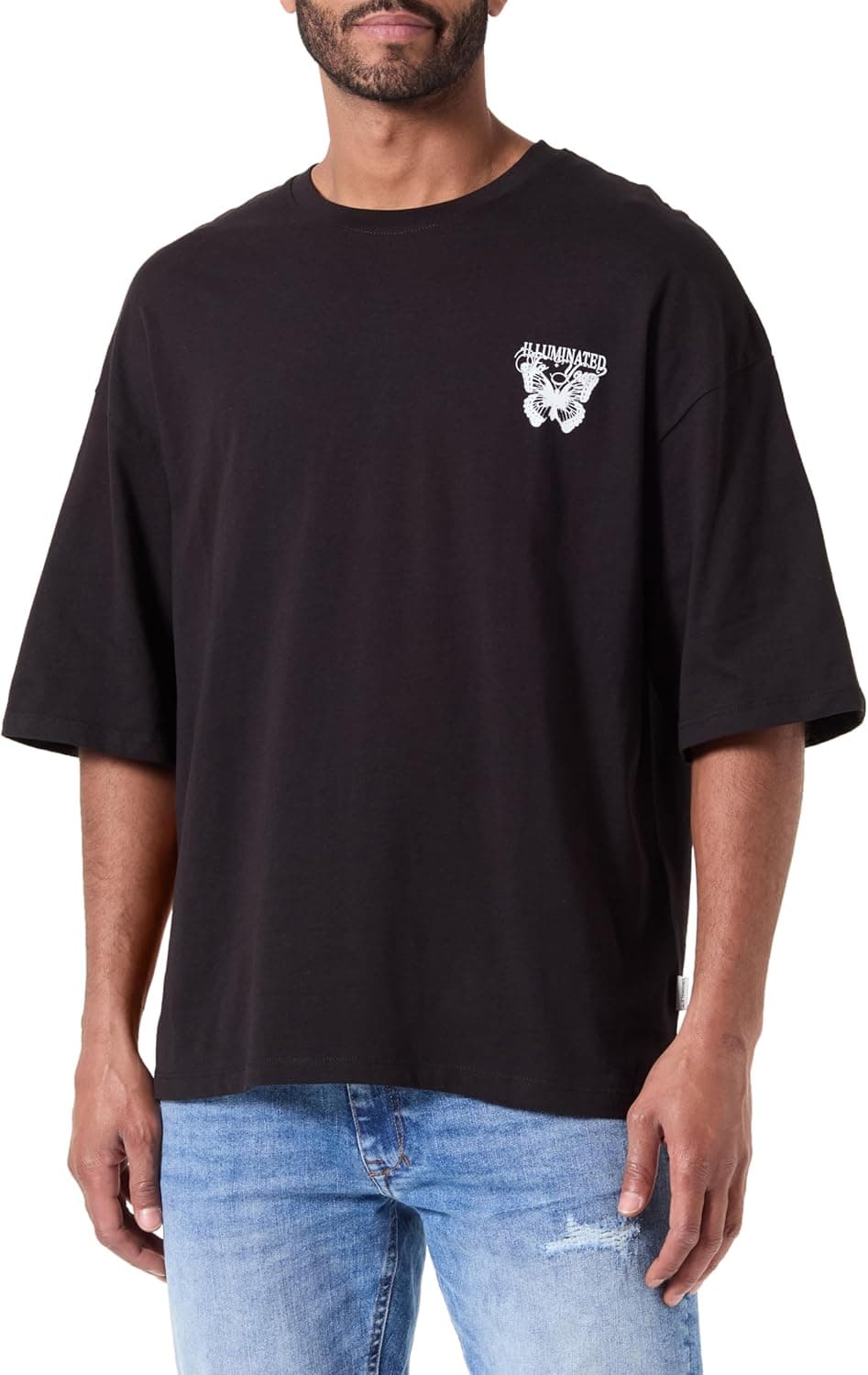 JACK & JONES Jorcharge Graphic tee SS Crew Neck Styd T-shirt para homem