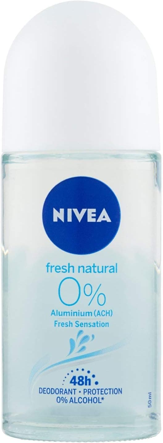 NIVEA Alu Free Fresh Natural | Desodorizante roll-on sem alumínio, 50 g