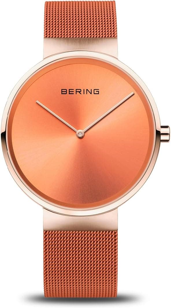 BERING Coleção clássica 14539-565 - Relógio unissexo de quartzo (5 ATM, aço inoxidável e vidro de safira), pulseira