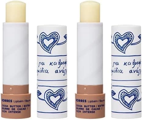 KORRES BGZRD Bálsamo labial, manteiga de cacau, 4.5g (embalagem de 2)