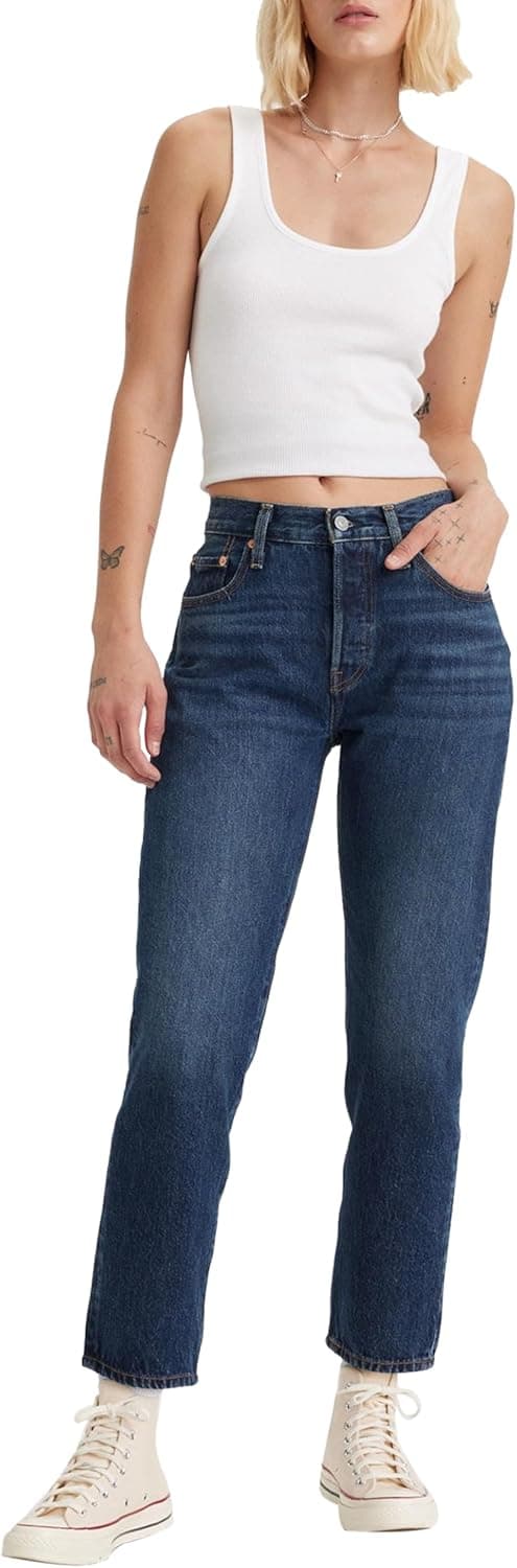 Levi's 501 Crop, calças de ganga para mulher