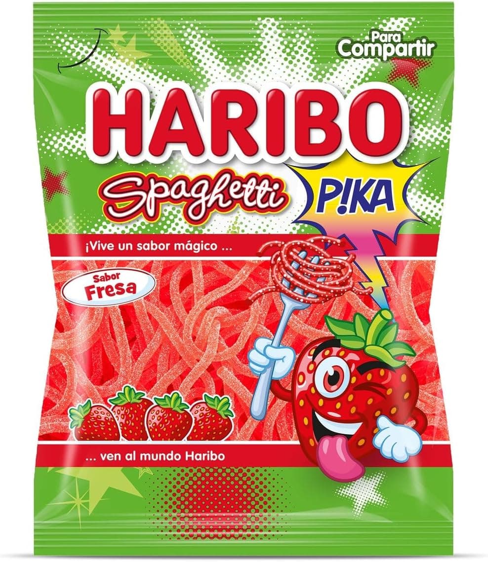 Haribo Spaghetti morango, 150 g