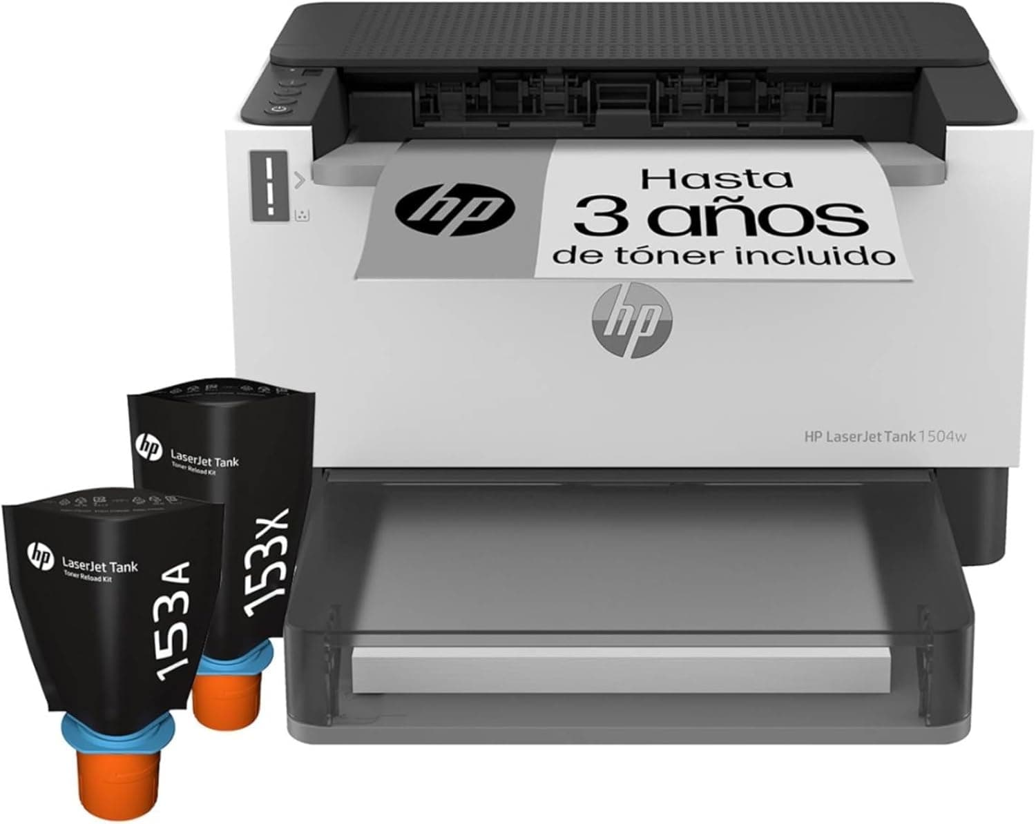 HP LaserJet Tank 1504w 2R7F3A | Impressora laser monocromática A4 com toner integrado, Wi-Fi e impressão frente e verso manual
