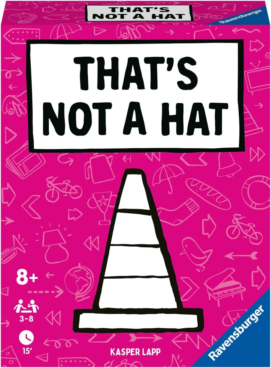 Ravensburger - That's Not a Hat!, jogo de mesa, jogo de cartas para toda a família, 3-8 jogadores, jogos crianças 8 anos