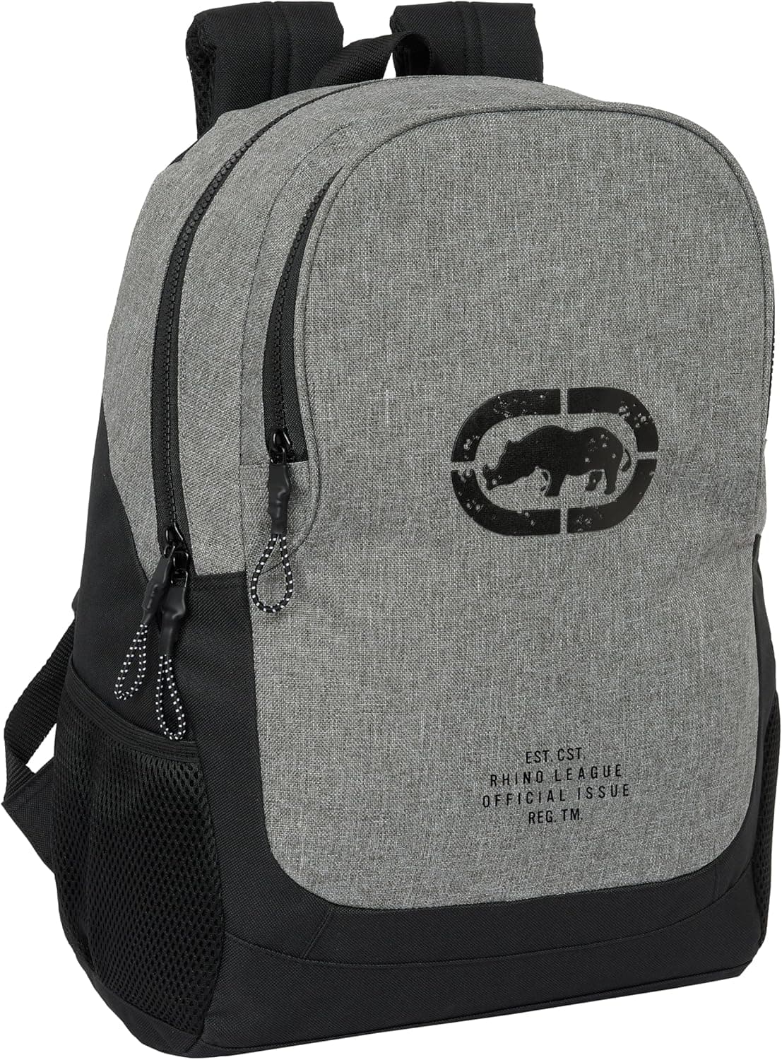 Safta Ecko Unltd Rhino | Mochila escolar para crianças em cinzento e preto 32x16x44 cm