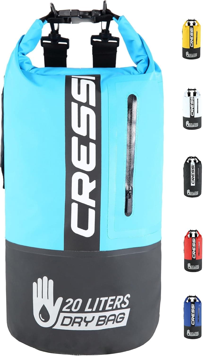 Cressi Dry Bag Premium 20 l bolsa/mochila impermeável bicolor para atividades desportivas, unissexo para adultos