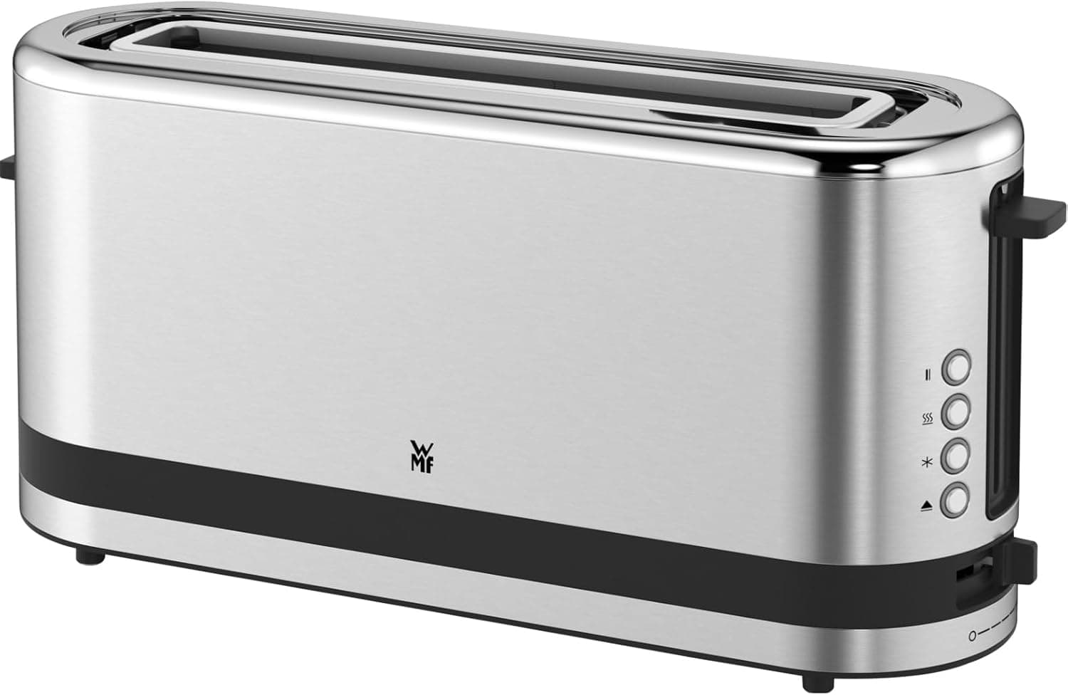 WMF Kitchenminis - Torradeira de ranhura longa, potência de 900 W, aço Cromargan, adequada para qualquer tipo de pão, com 4 funções e com diferentes níveis de torra