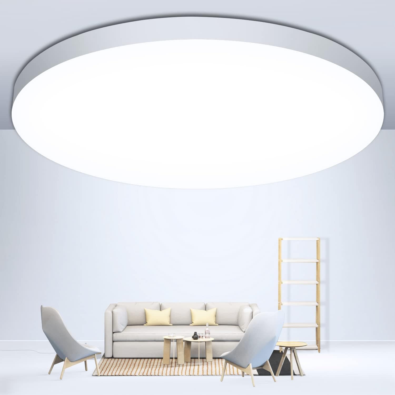 OUILA Plafon LED teto, 24 W 2000LM 6500 K lâmpada de teto, IP44 Ø 28 cm candeeiros para teto LED candeeiro de teto quarto cozinha corredor casa de banho sala