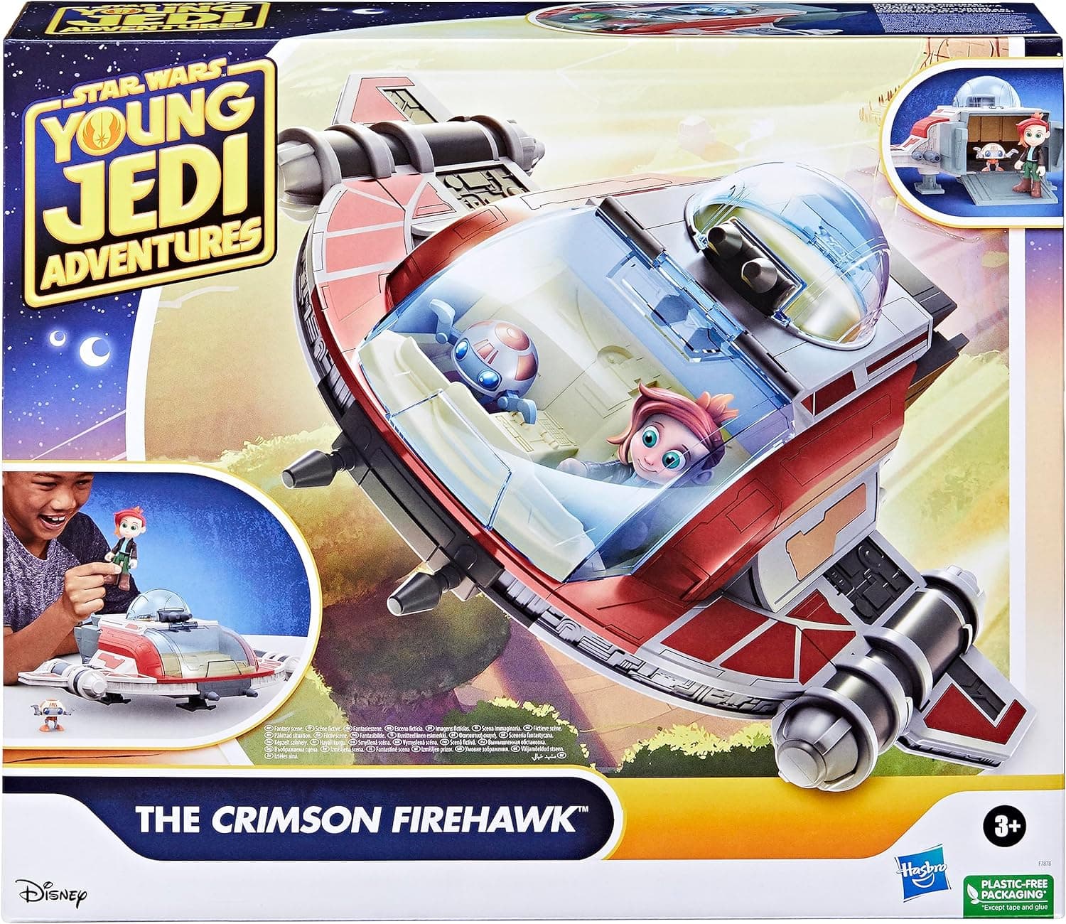 Star Wars - The Crimson Firehawk - Navio 43 cm com 2 figuras de ação - brinquedos crianças pequenas