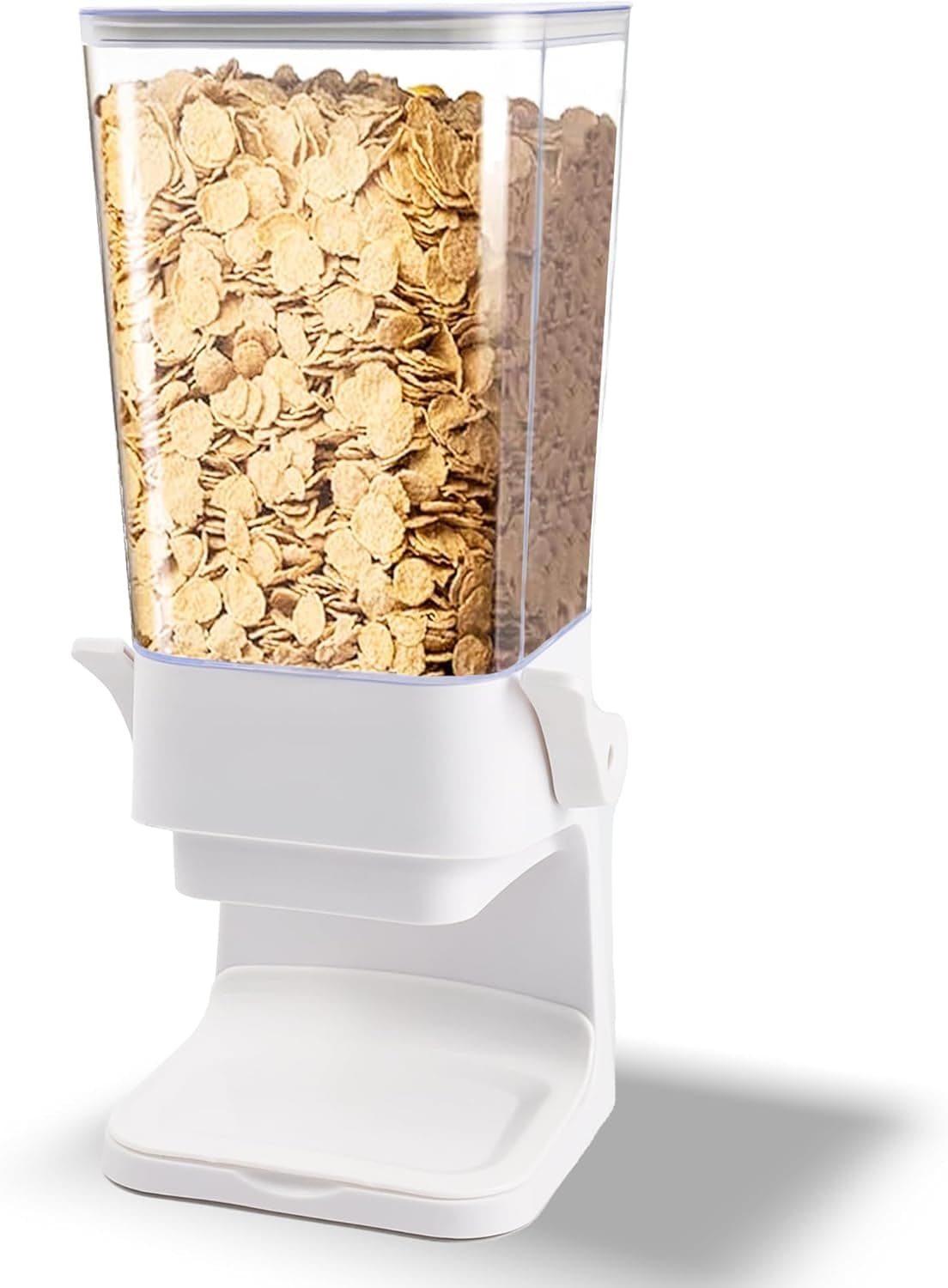 Sinceroduct Cereal Containers Storage, Dispenser Countertop de 5,5 l, de grande capacidade, fácil de controlar, recipientes de armazenamento irtight Dry Food Storage para cinza, arroz, porte, feijão