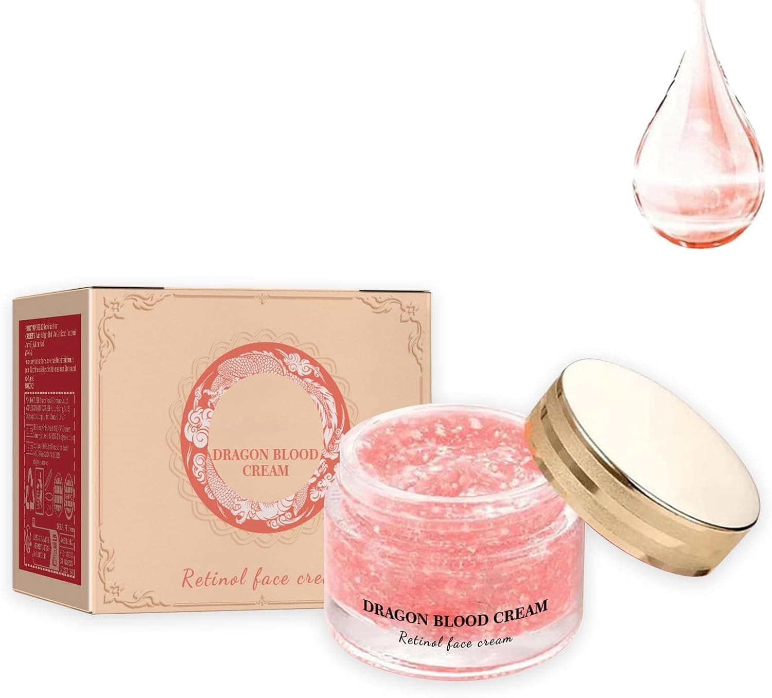 Creme Facial Dragon Blood - Creme Hidratante Dragon Blood - Creme Facial Retinol - Creme Facial Hidratante para Mulheres - Creme Facial Anti-Rugas - Melhora a Pele Firmadora