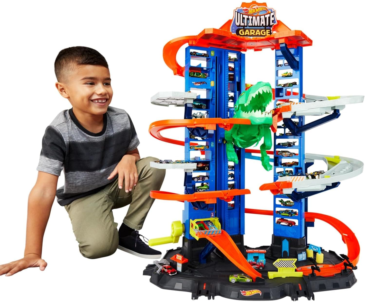 Hot Wheels Ultimate Garage, garagem e pista para carros de brinquedo (Mattel GJL14)