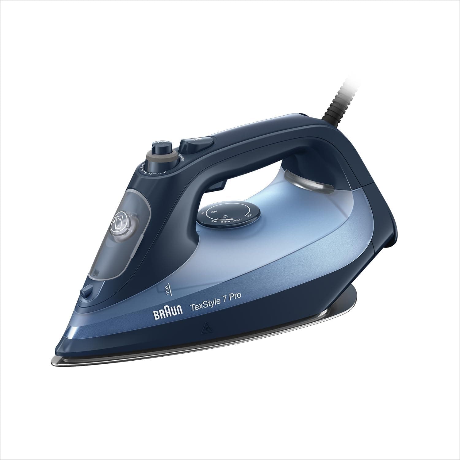 Braun Casa TeXStyle 7 Pro Steam Iron SI 7160 BL - Iron with Freeglide 3D Ironing Sole, Vertical Steam, 3100 Watt, azul