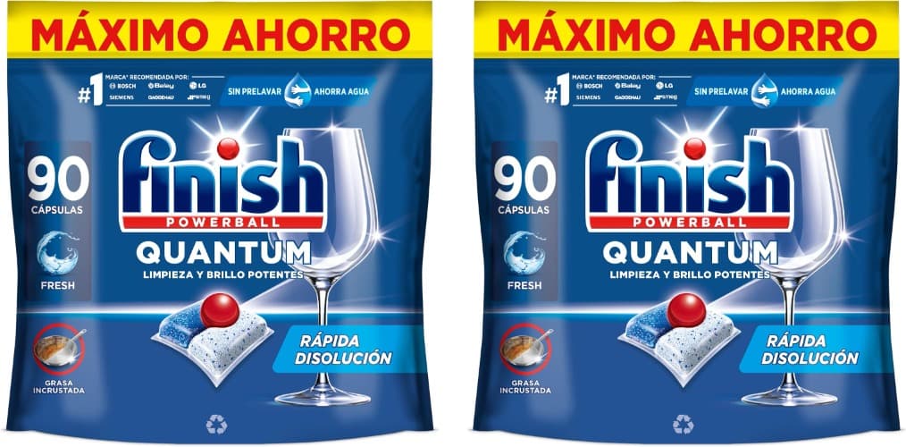 Finish Cápsulas para máquina de lavar loiça, 180 cápsulas 
