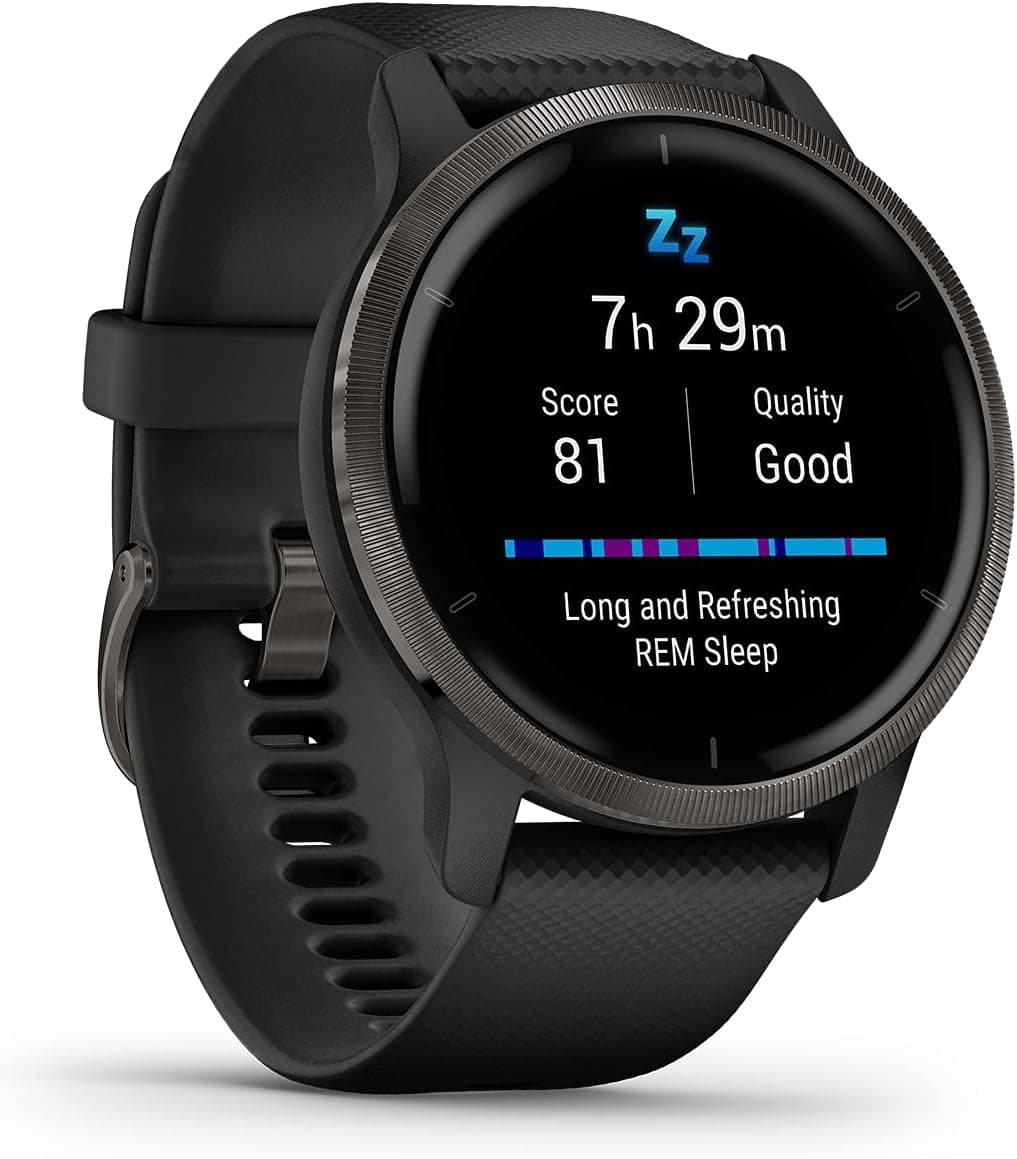 Garmin Venu 2 Relógio inteligente com GPS, música e desportos, preto, 45 mm