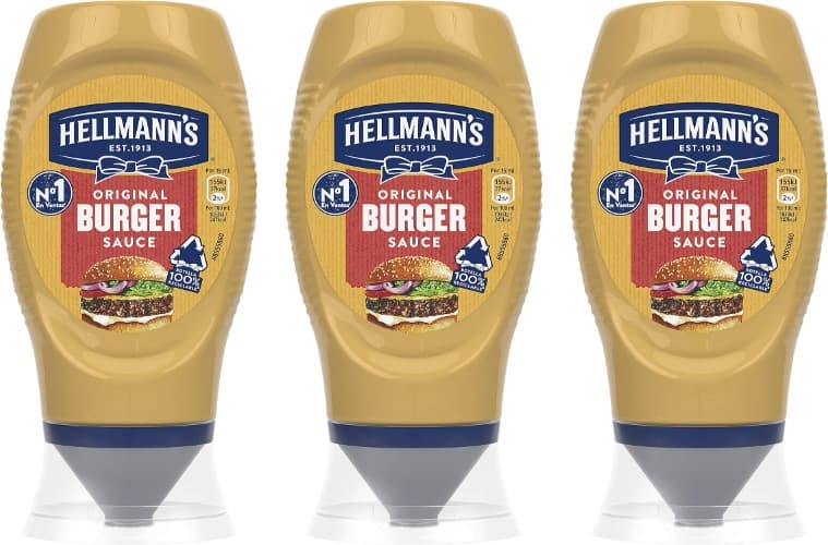 Hellmann'S Molho Burger, 250 ml x 3