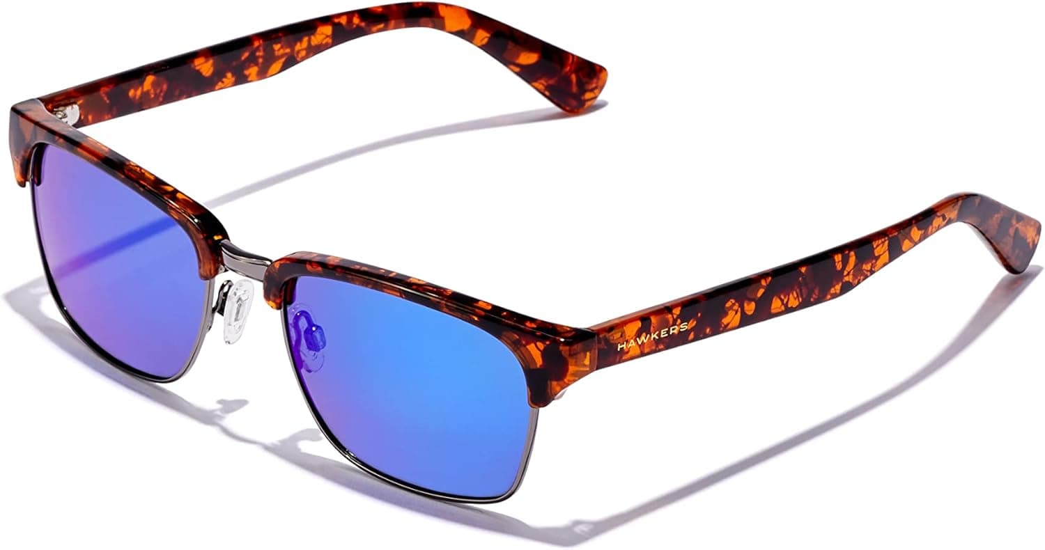 HAWKERS CLASSIC VALMONT | Óculos de sol polarizados unissexo com lentes azuis e armação tartaruga