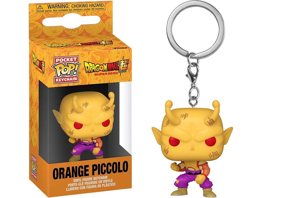 Funko Pop! Keychain: DBSSH - Orange Piccolo - Dragon Ball Super Hero - mini figura de vinil colecionável porta-chaves original 