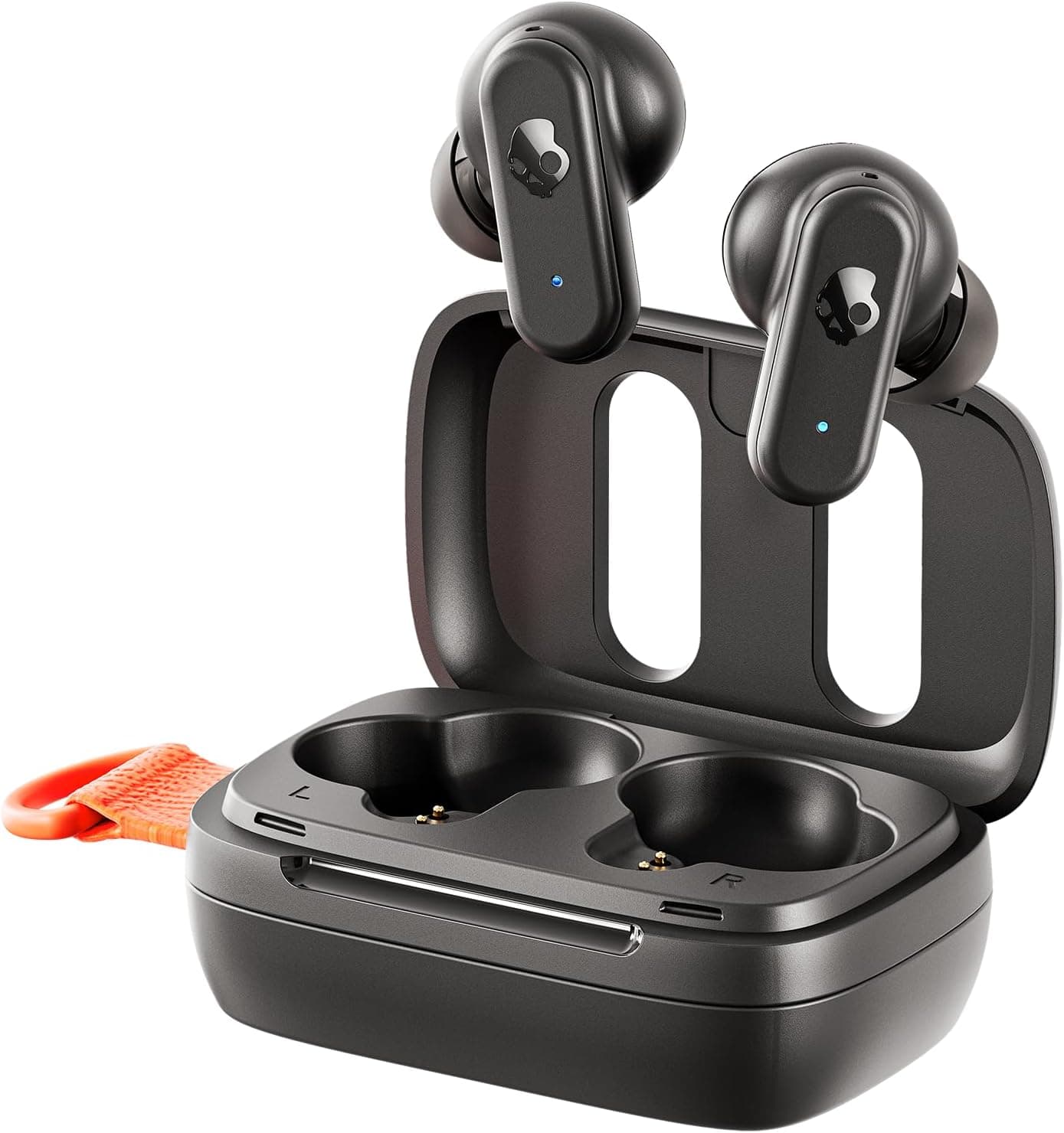 Skullcandy Dime 3 auriculares sem fios, 20 h de autonomia, microfone, compatíveis com iPhone Android e dispositivos Bluetooth - preto