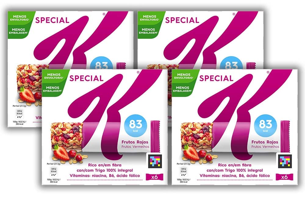 Kellogg's Special K barras de frutos vermelhos, pack 24 x 21,5 g