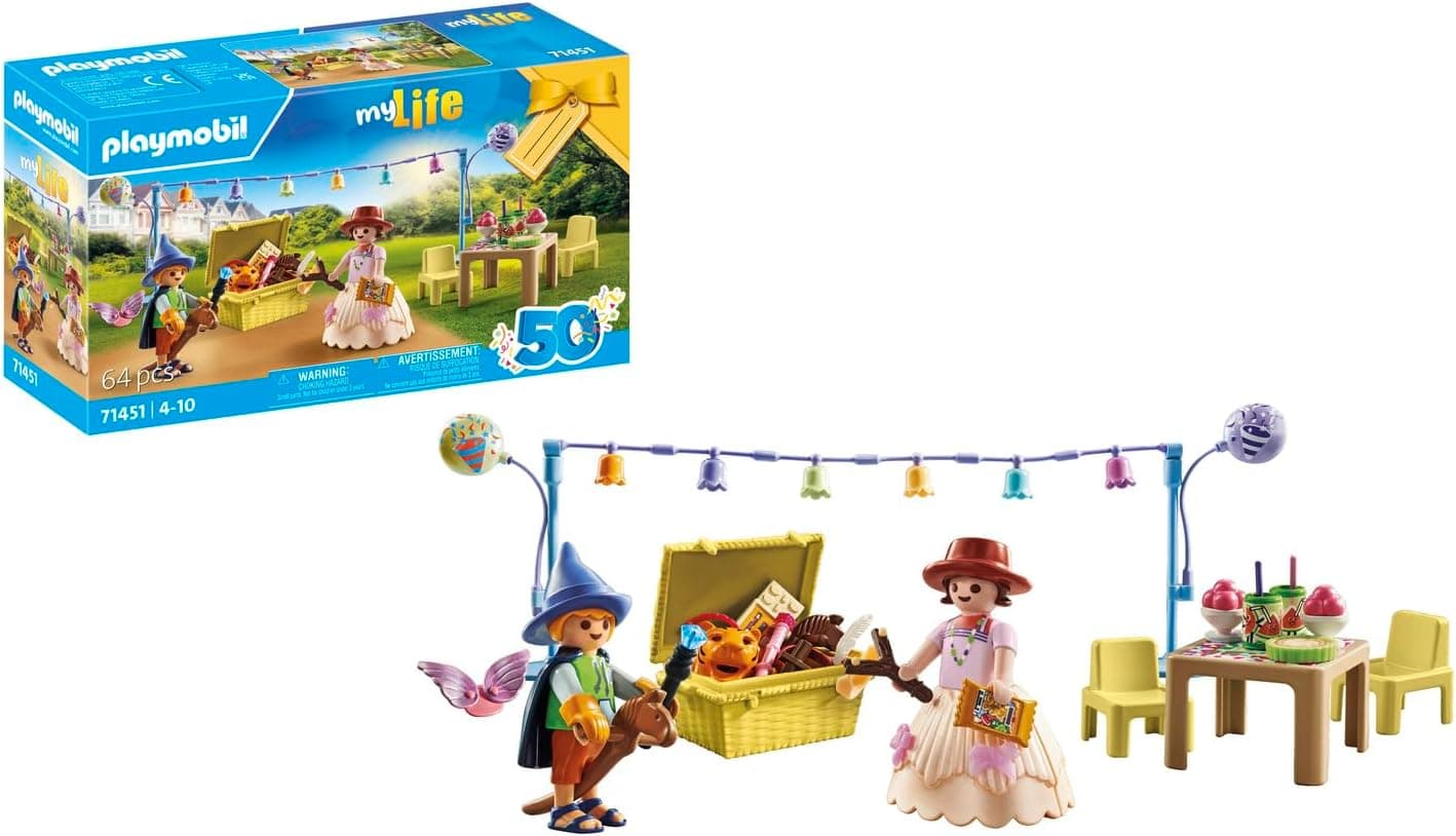 PLAYMOBIL myLife 71451 Festa de fantasias, disfarçando-se de anjo, cowboy, princesa e muito mais, com muitos acessórios, brinquedos para crianças a partir de 4 anos