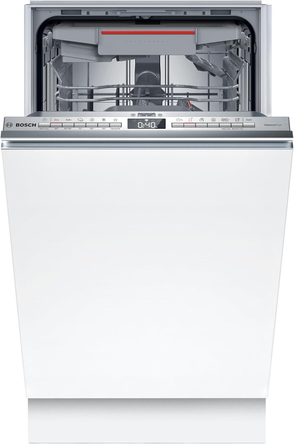 Bosch, Máquina de lavar louças totalmente integrada, série 4, 45 cm, Home Connect, branco, SPV4EMX25E