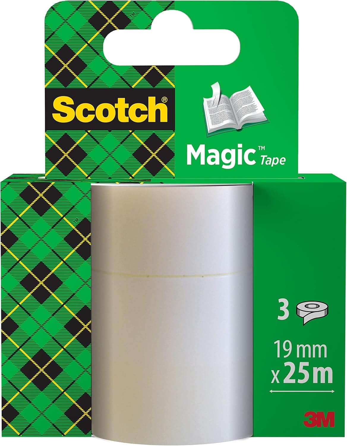 Scotch Magic FT510049222 | Fita adesiva translúcida multiusos 12 mm x 33 m para escritório
