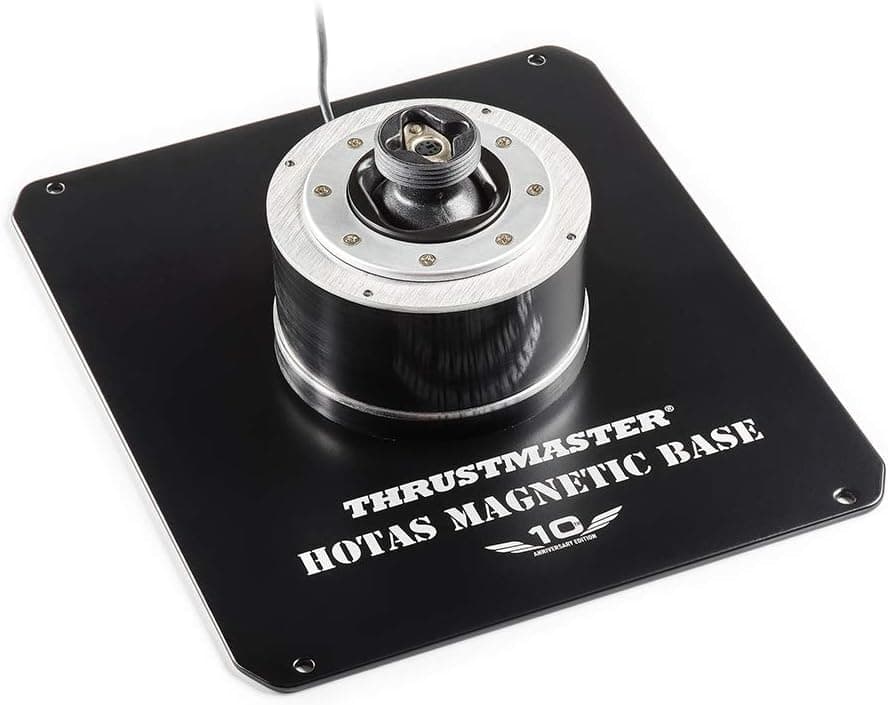 Thrustmaster HOTAS Magnetic Base — Base magnética compatible con las palancas desmontables de flight stick de Thrustmaster en PC