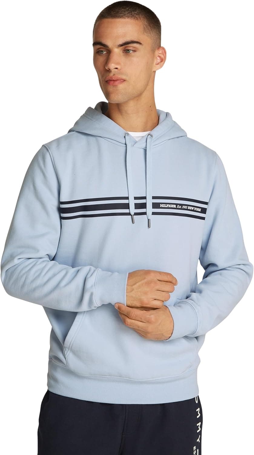ommy Hilfiger Hoodie Central Chest Stripe com capuz