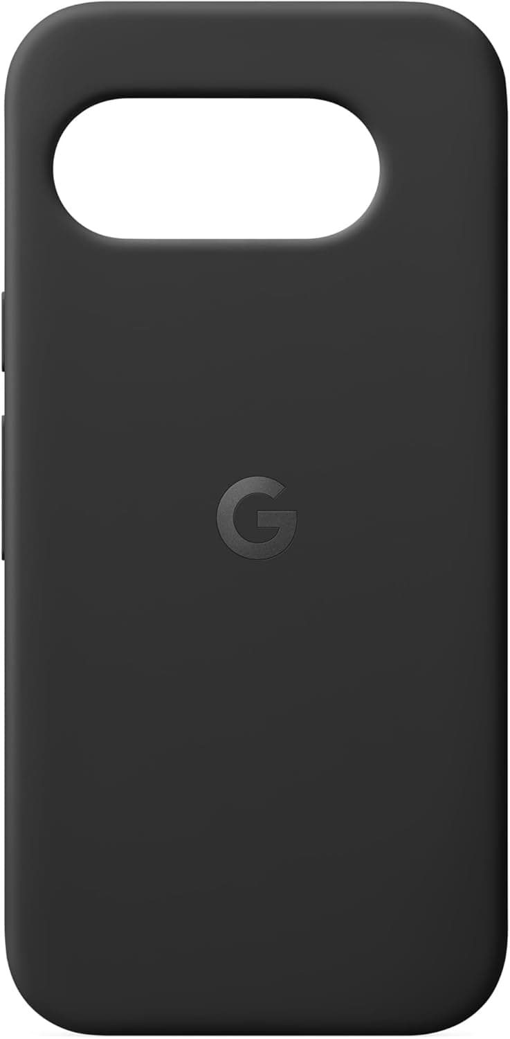 Google Funda Pixel 9a - Silicona Duradera y Resistente a Las Manchas - Funda para teléfono Android - Obsidiana