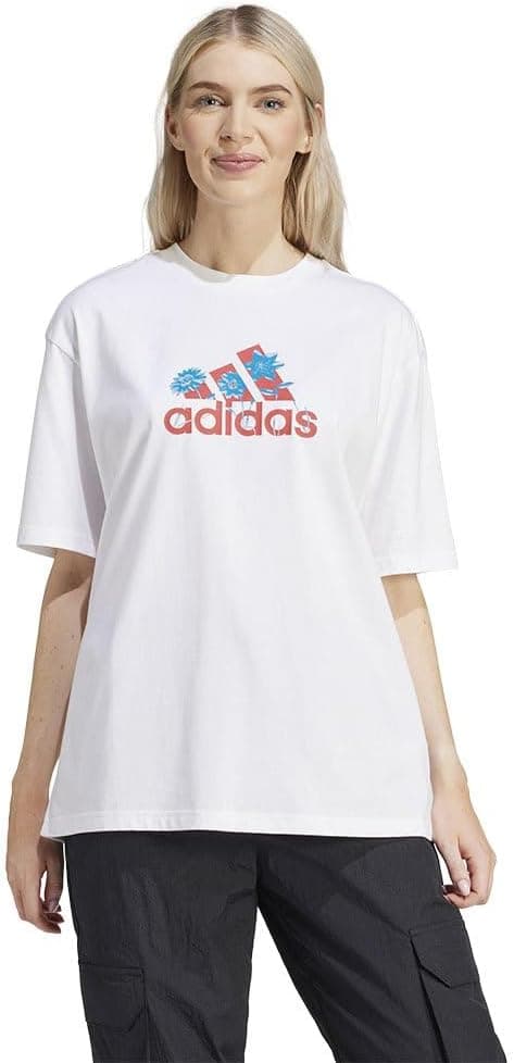 adidas Flower Pack Badge of Sport T-shirt de mulher
