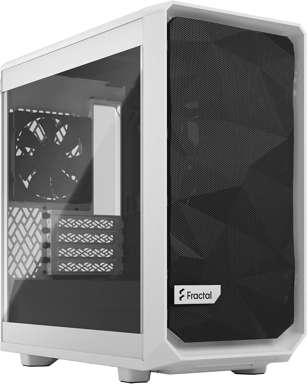 Fractal Design Meshify 2 mini branco - tinta transparente em vidro temperado