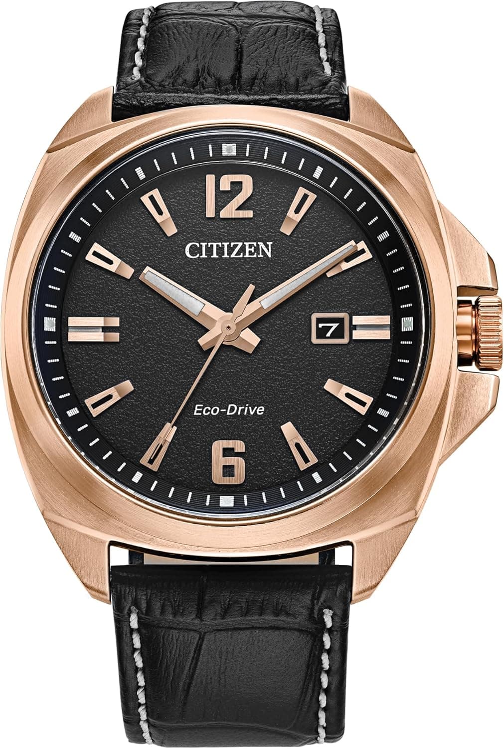 Citizen Relógio unissexo adulto analógico com correia em couro AW1723-02E
