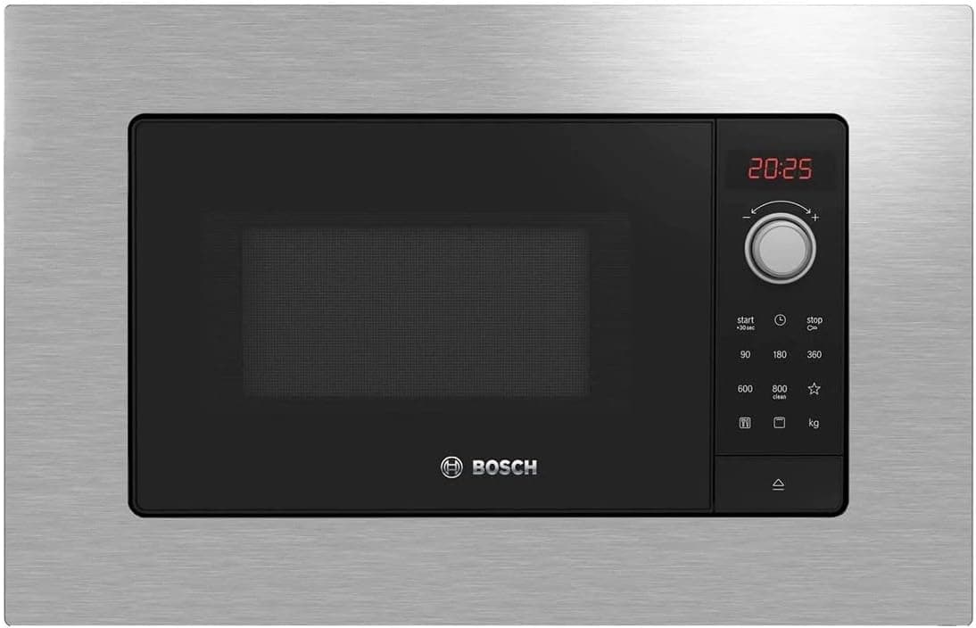 Bosch BEL623MS3 | Micro-ondas encastrável com grill, 20 L, 8 programas automáticos e painel LED