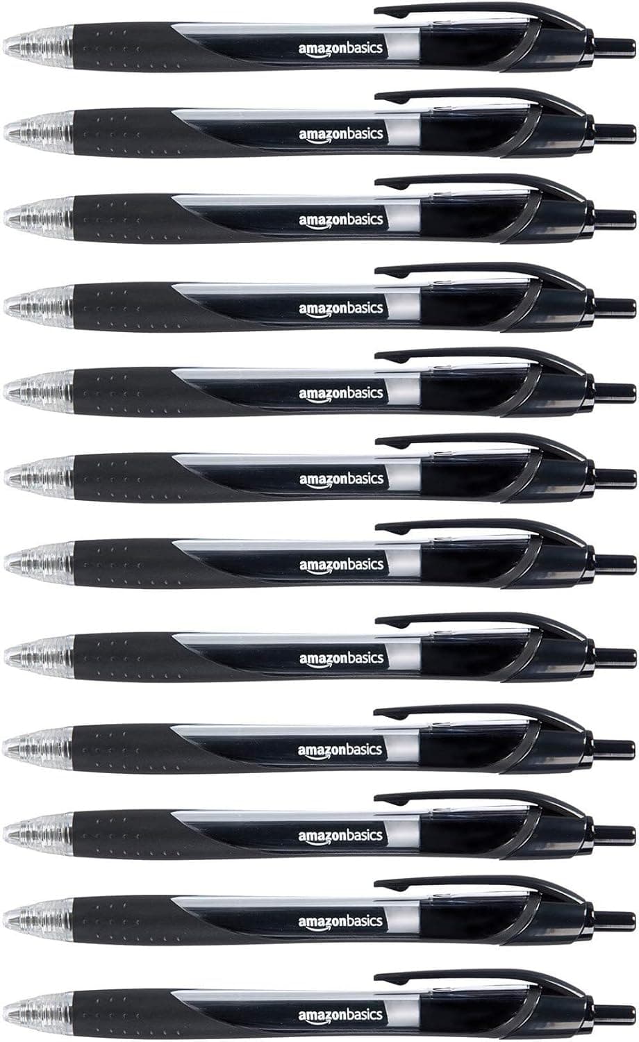 Amazon Basics Canetas de ponta retrátil e tinta de gel, 12 unidades