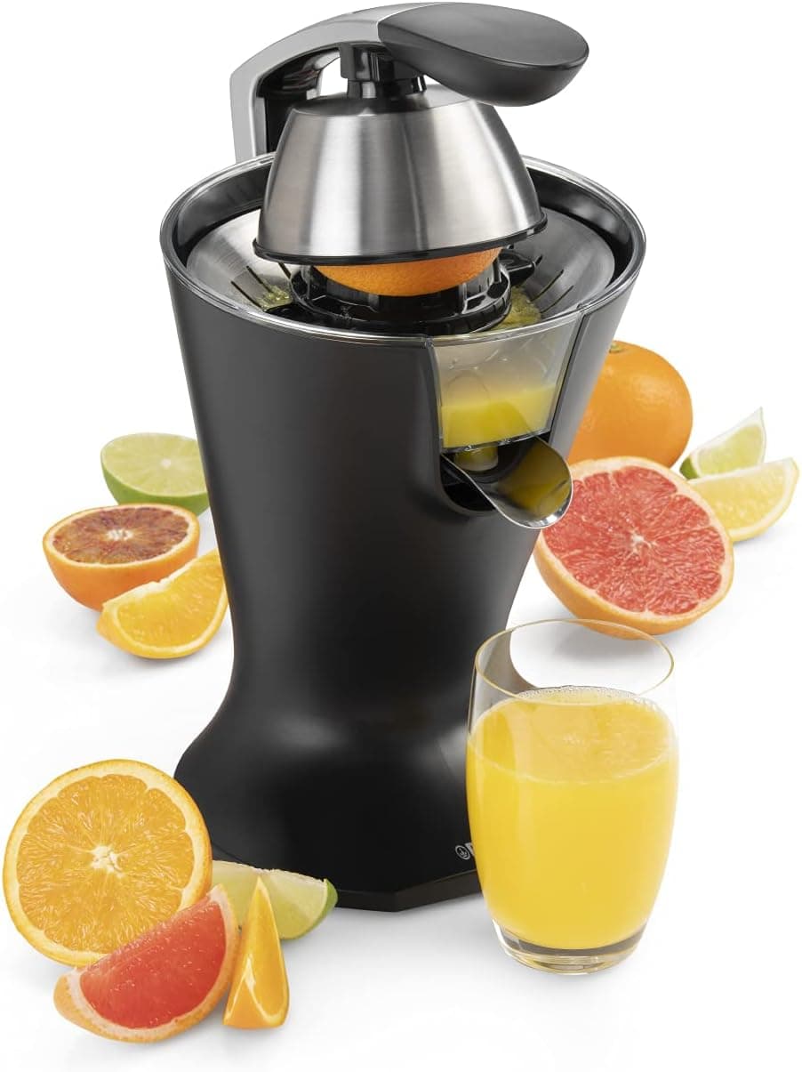 Princess 201857 | Espremedor elétrico de alavanca com filtro em inox e sistema antigota, 2 cones, 300 W