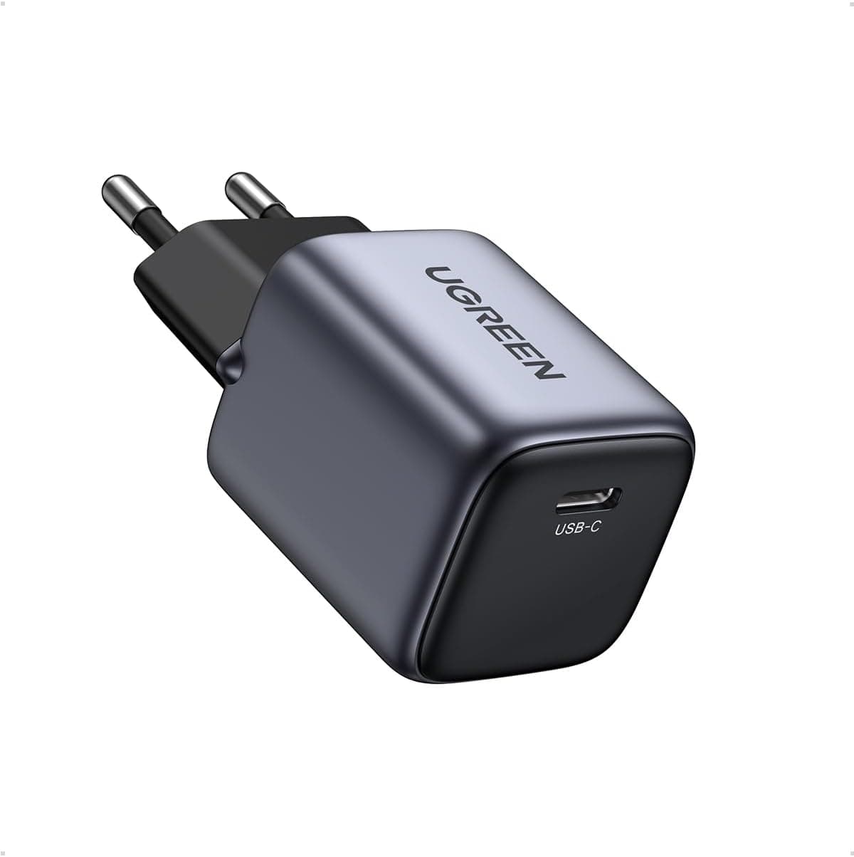 UGREEN Nexode 30W Carregador USB C GAN para Google Pixel 7/6A, tomada compatível para iPhone 16 Plus Max/15/14/13/12, iPad Pro/Air/Mini, Galaxy S23/S22/S21 preto, dji azul