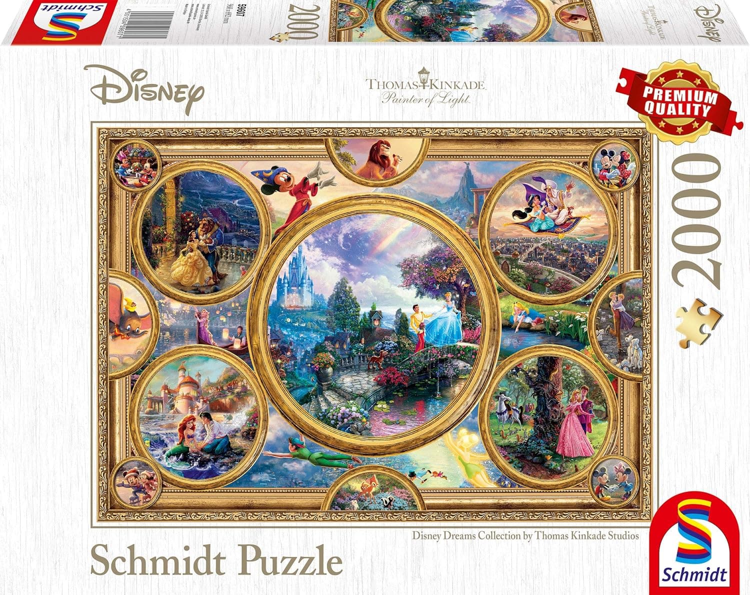 Schmidt Thomas Kinkade: Disney - Dreams Collection Jigsaw Puzzle (2000-peça)