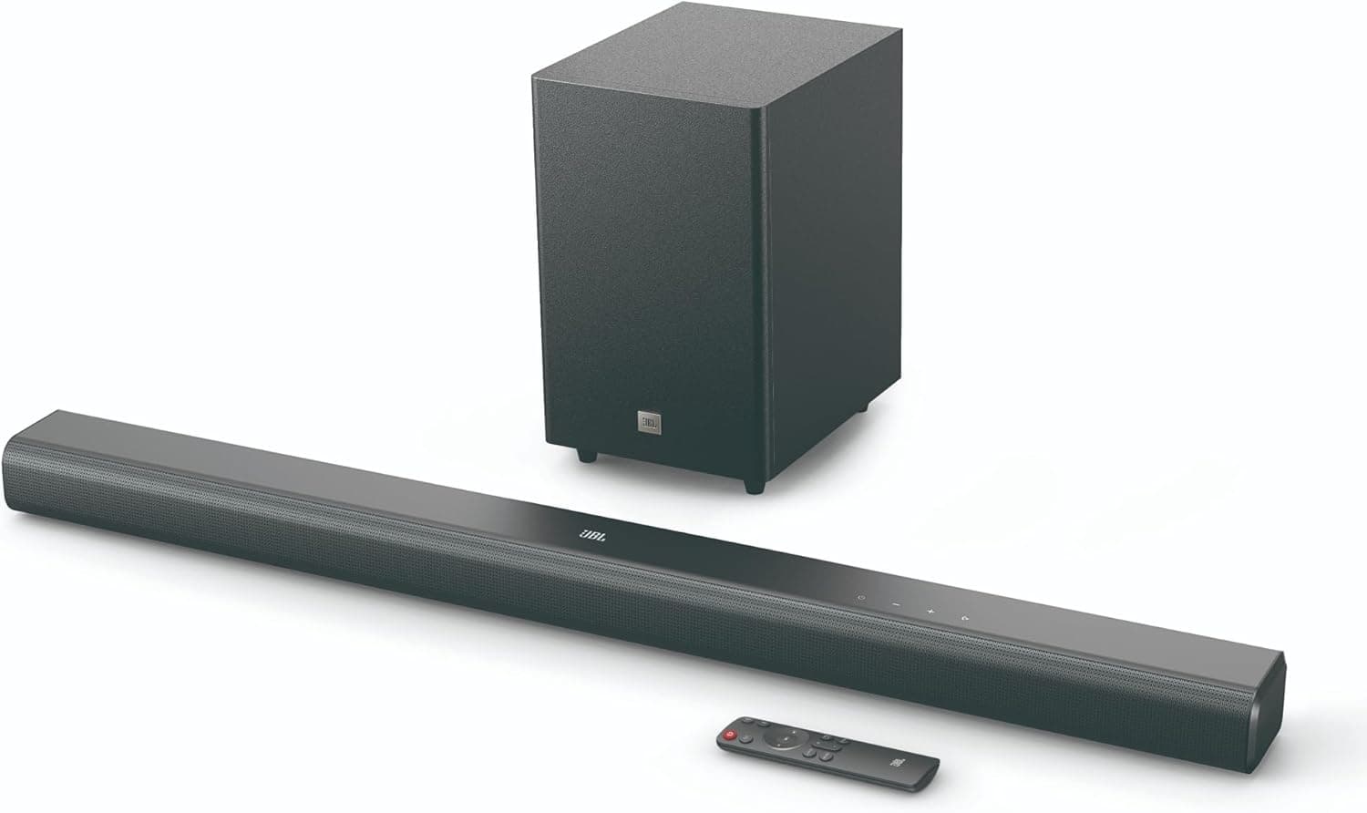 JBL Cinema SB 550 Barra de som de 3,1 canais com subwoofer incorporado para graves profundos e 250 watts de áudio Dolby para uma experiência auditiva de qualidade, preto, tomada UE (tipo C)
